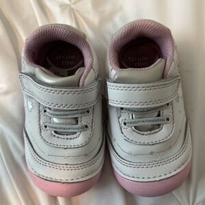 A.Stride Rite Baby Shoes in Pink and White